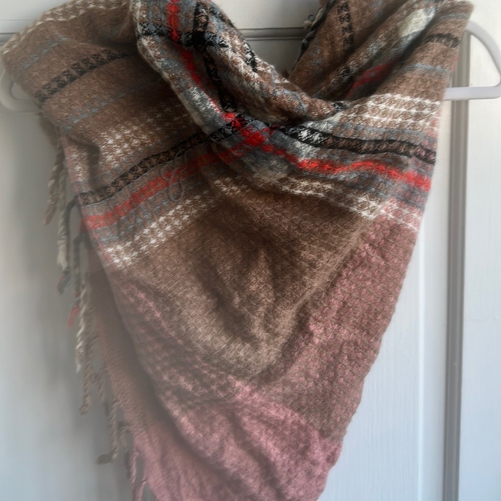 Large Multi Colored Scarf - Picture 3 of 4